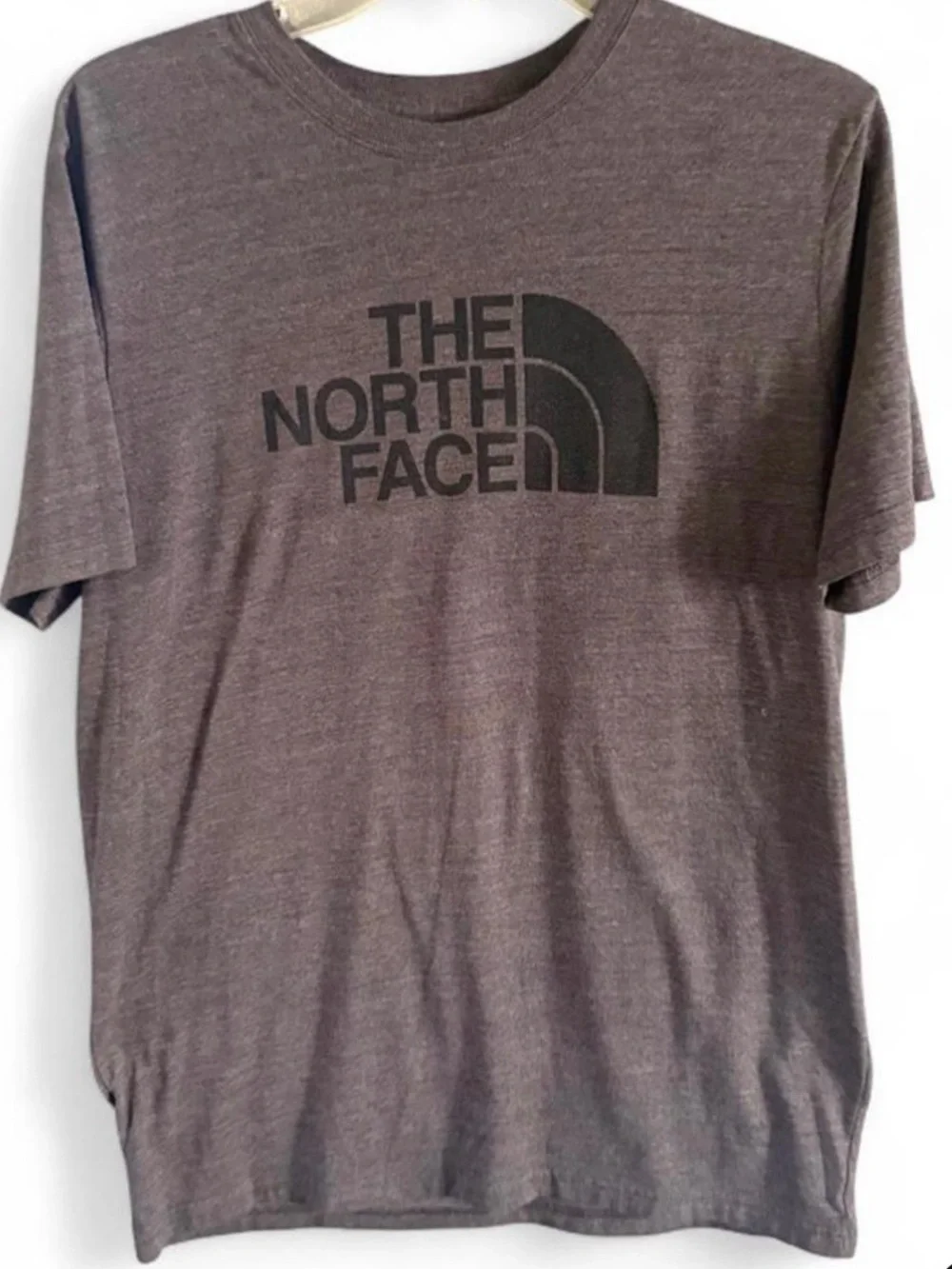 The North Face Men's Short Sleeve Tee - gray with Black Logo size large